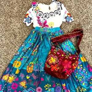 Girls 8/10 Encanto Maribel Dress & bag